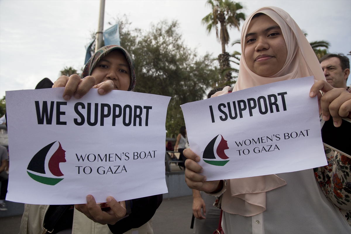 Kadınlar Gazze'ye yola çıktı