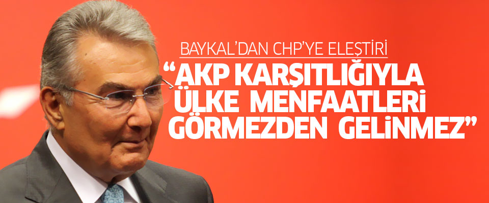 Baykal'dan CHP'ye sert eleştiri