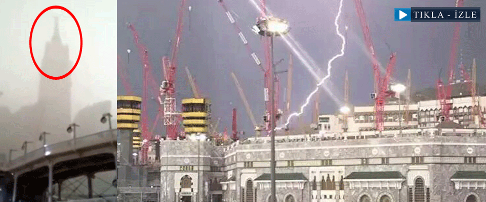 Kabe'deki kaza anı böyle görüntülendi