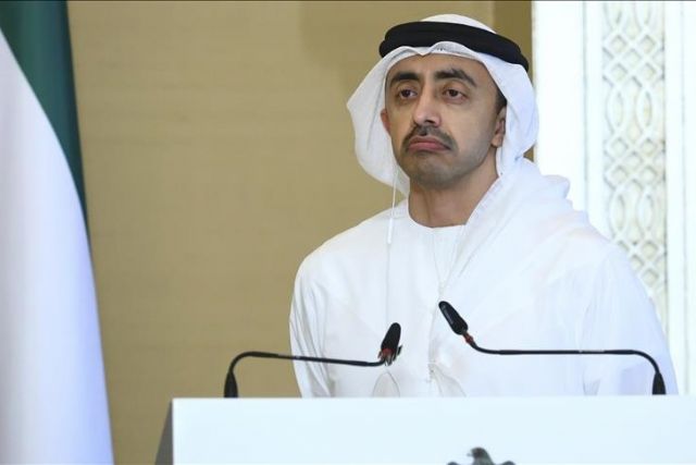 وزير خارجية الإمارات يزور تركيا الجمعة