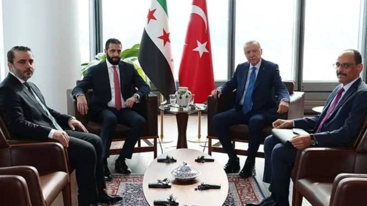 New York'ta sürpriz zirve: Erdoğan, Suriye geçici Cumhurbaşkanı ile Türkevi'nde görüştü