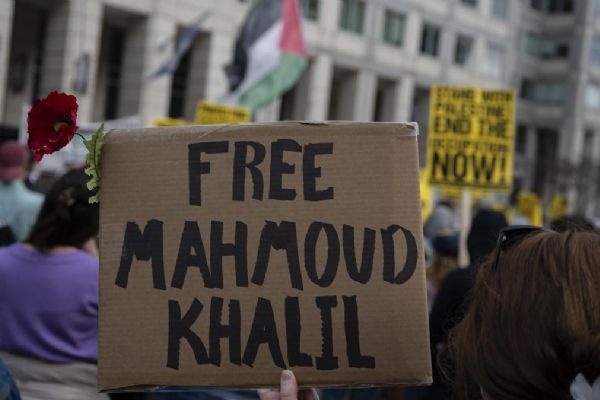 ABD'de Filistinli aktivist Halil'in serbest bırakılması talebiyle gösteriler düzenlendi