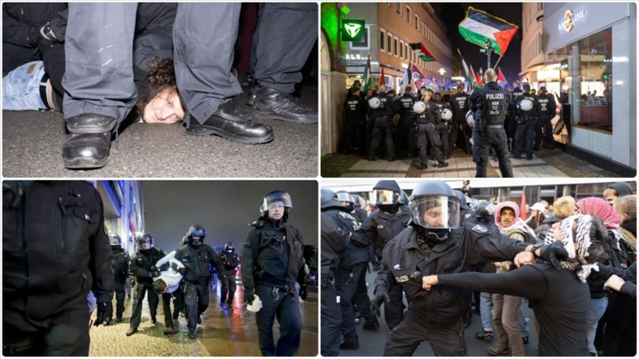 Alman polisi soykırımcı İsrail'in emrinde!