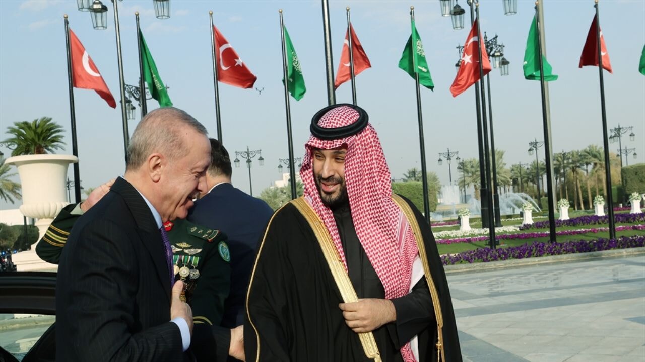 Bin Selman'dan Cumhurbaşkanı Erdoğan'a resmi karşılama