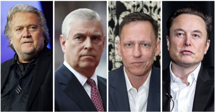 Epstein belgelerinde yeni isimler: Elon Musk, Steve Bannon, Peter Thiel ve Prens Andrew