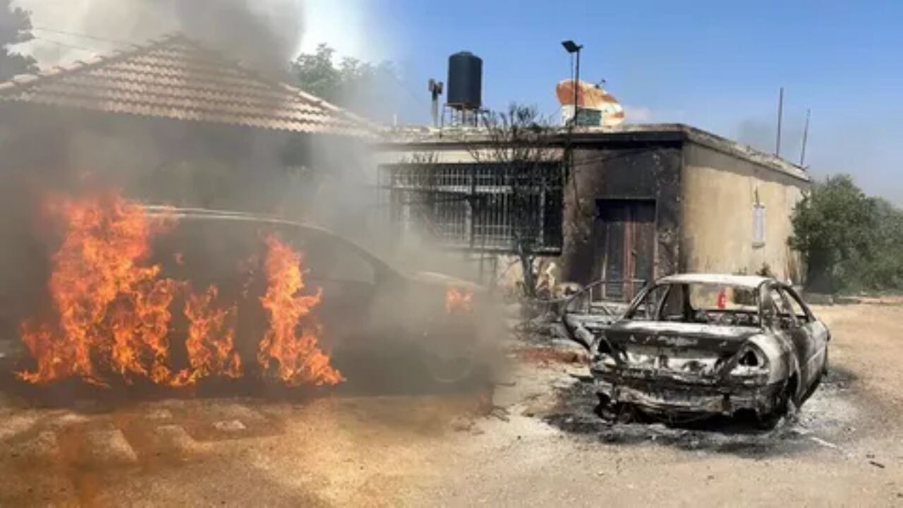 Filistin'de gerilim tırmanıyor: İsrailliler 7 evi ateşe verdi!