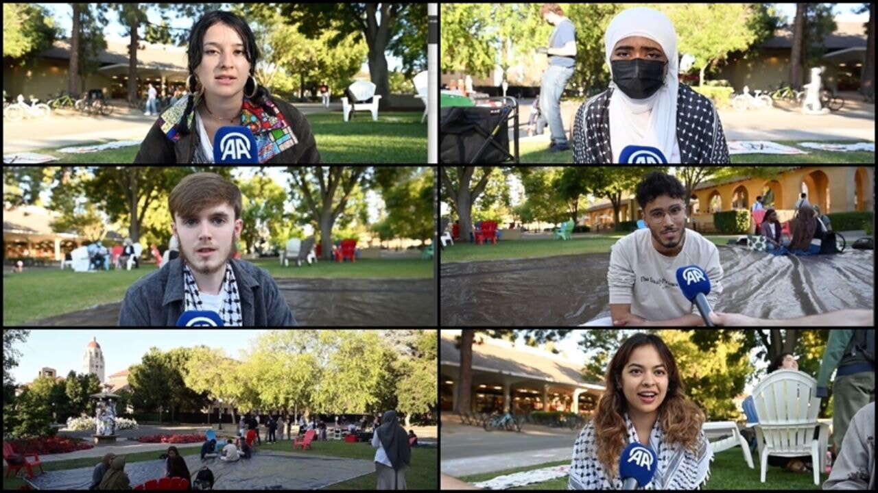 Gazzelilere destek için açlık grevi başlatan ABD'deki üniversite öğrencileri konuştu