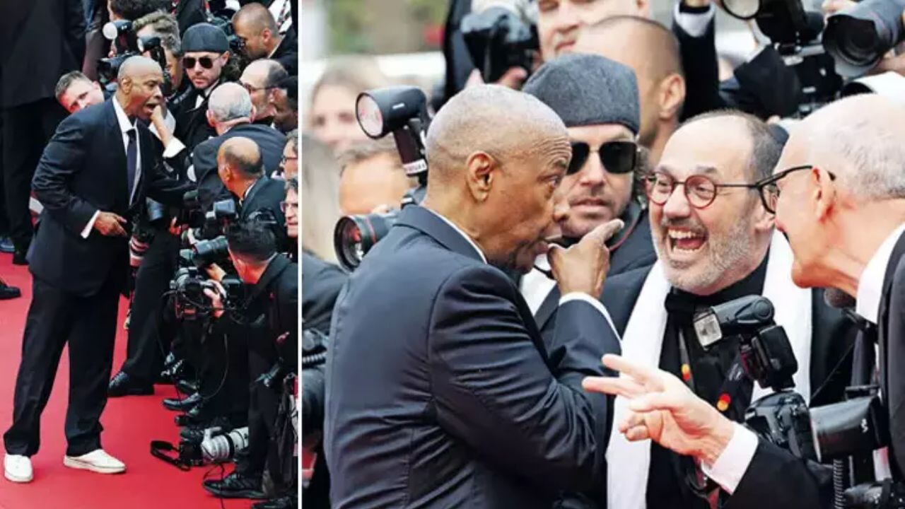 Oscar ödüllü yıldız Denzel Washington Cannes'da olay çıkardı