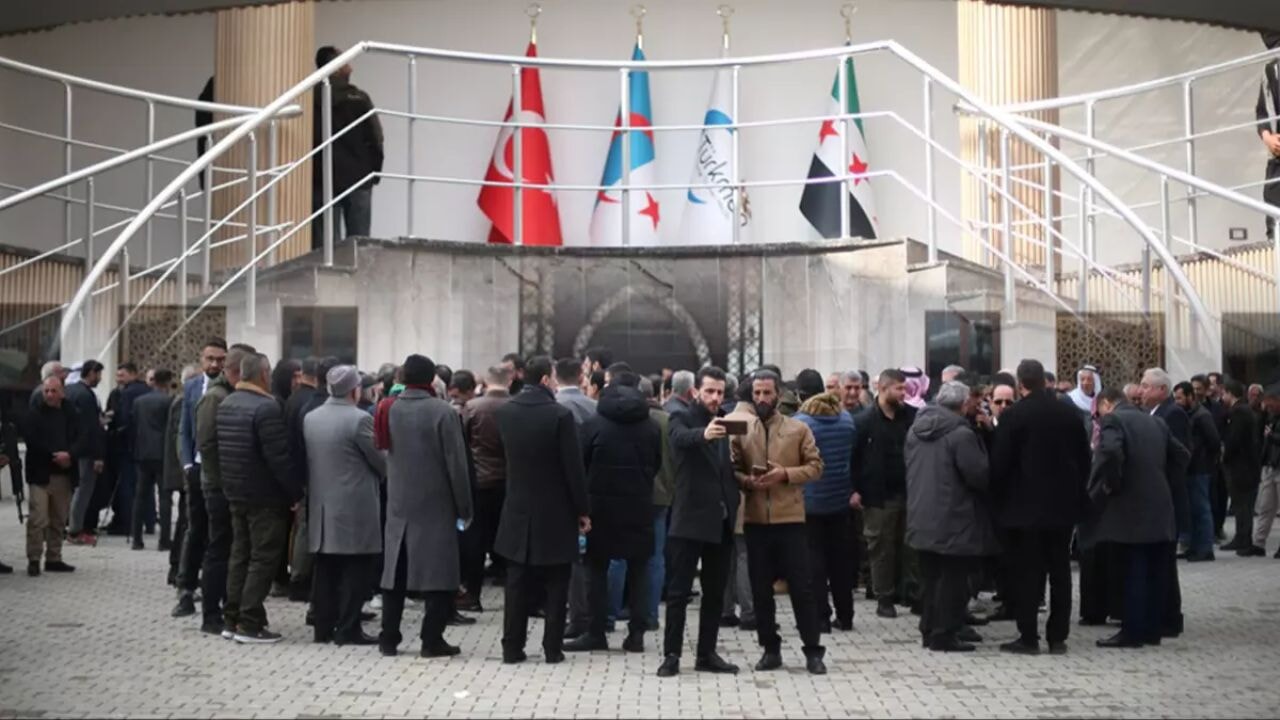 Suriye Türkmen Meclisi Çobanbey'de yeni hizmet binasını açtı