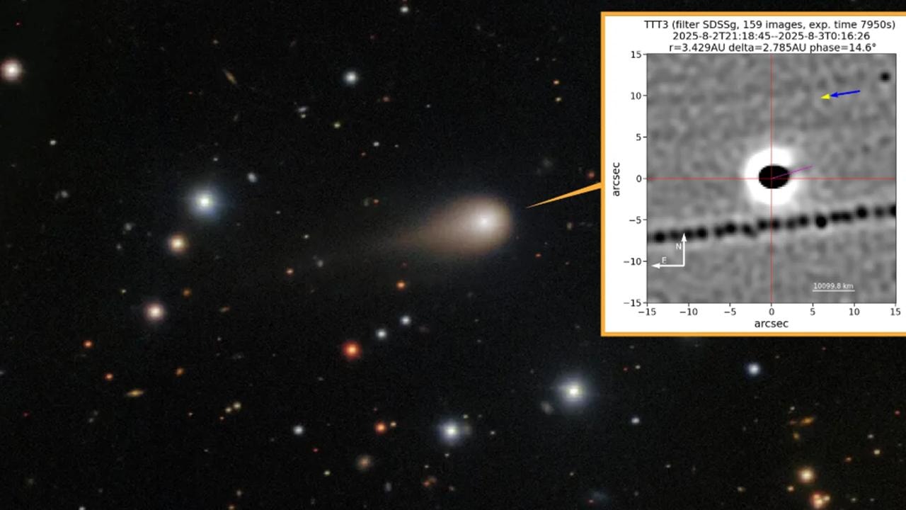 Yıldızlararası nesne: Güneşe doğru dev bir gaz ve toz püskürttü!