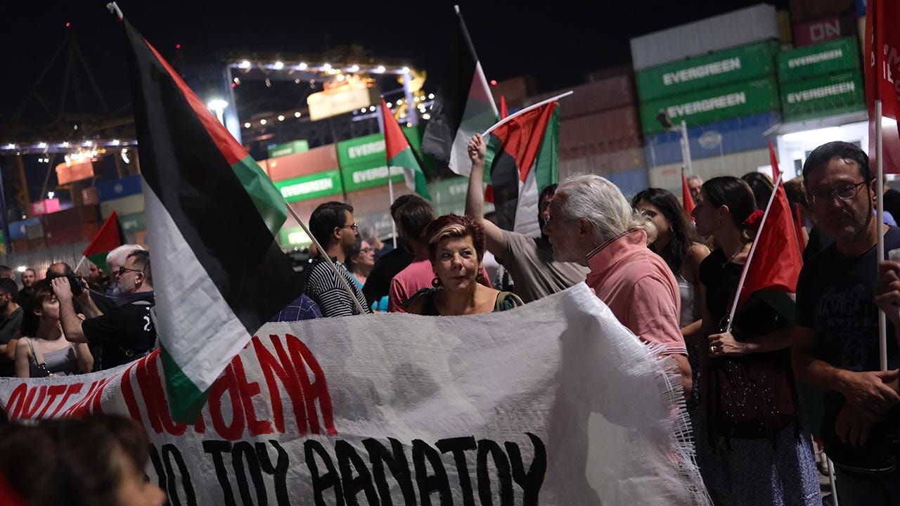 Yunanistan'da Gazze eylemi