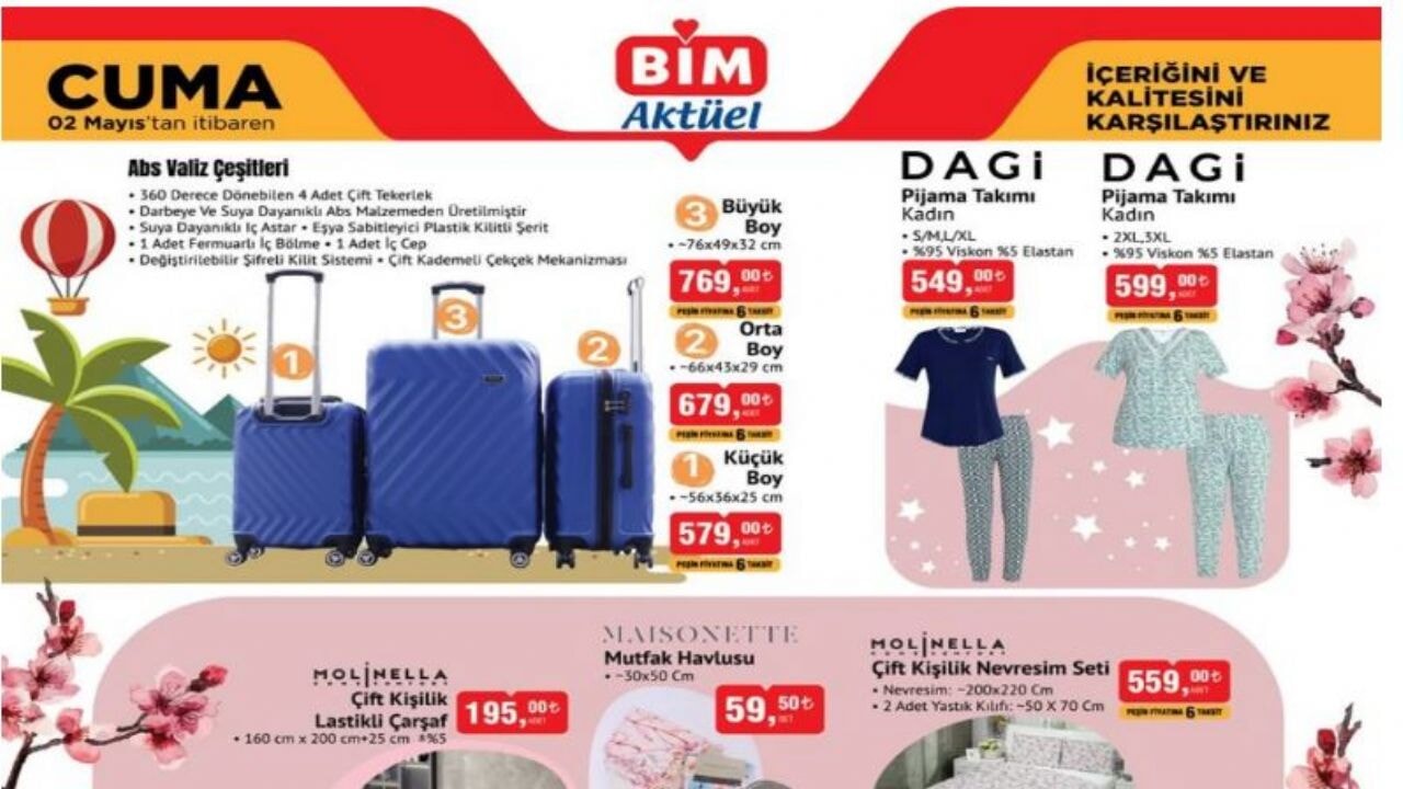 BİM 2 Mayıs 2025 Aktüel Ürünler Kataloğu yayımlandı