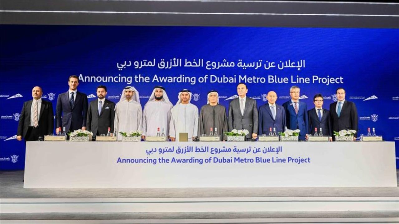'Dubai Metrosu Mavi Hat Tasarımı ve Yapımı' ihalesini Mapa-Limak-CRRC ortaklığı kazandı
