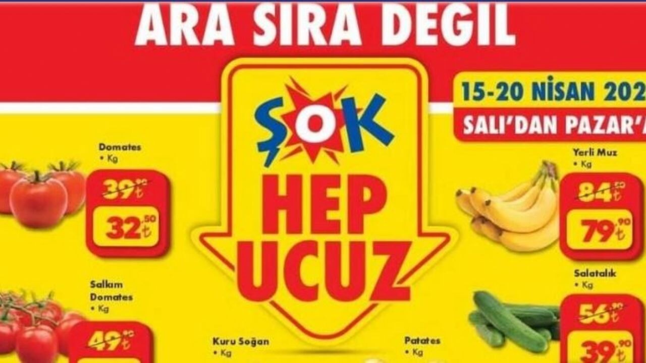 ŞOK Market 15-20 Nisan 2025 Aktüel Ürünler Kataloğu yayınlandı