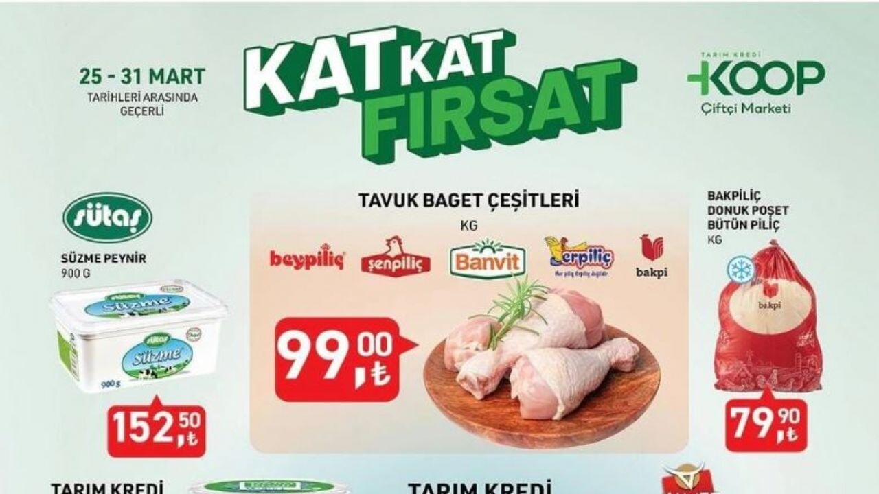 Tarım Kredi Market 25-31 Mart indirim listesi yayınlandı: Hangi ürün ne kadar?