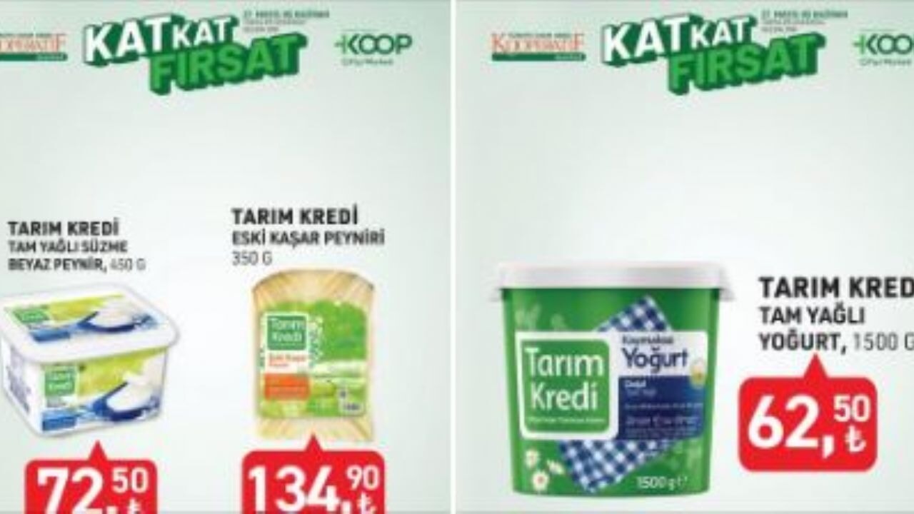 Tarım Kredi Market'te 9 Haziran'a kadar geçerli indirimler