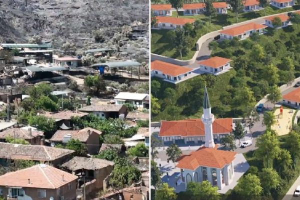 Yangınla kül olmuştu! Bakan Kurum müjdeyi paylaştı: Şimdi sözümüzün temelini atma zamanı
