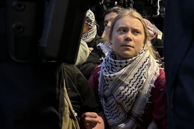 Swedish activist Greta Thunberg arrested at Copenhagen University while urging an 'academic boycott' of Israel