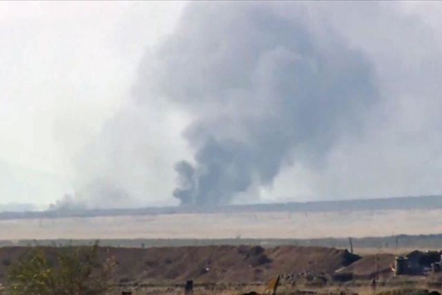 Armenia sets fire to buildings in Agdam