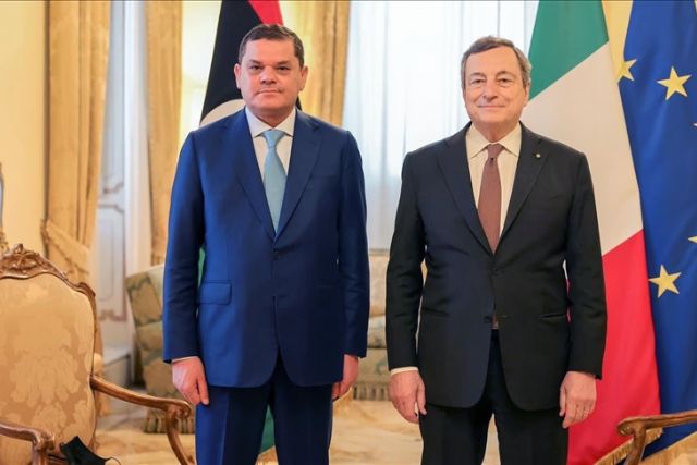 Italian premier hosts Libyan counterpart in Rome
