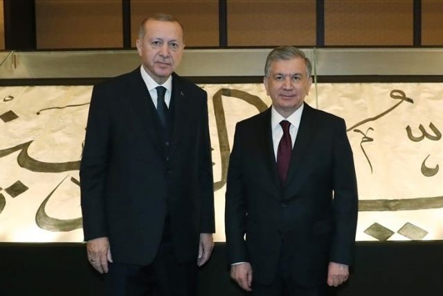 Turkish, Uzbek leaders discuss bilateral ties, regional issues