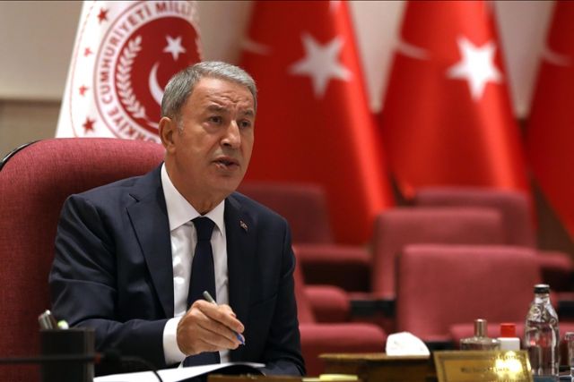 Turkish defense chief shoots down false claims of Afghan refugee hub