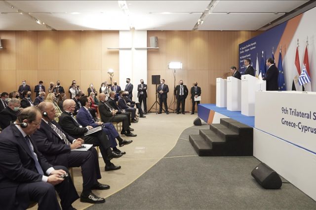 Greek, Egyptian, Greek Cypriot leaders reiterate their commitment to tripartite alliance
