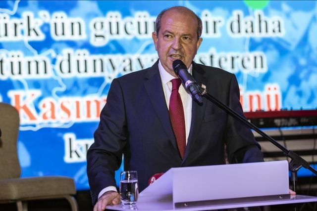 Turkish Cypriot leader marks 1st anniversary of Azerbaijan’s victory in Karabakh