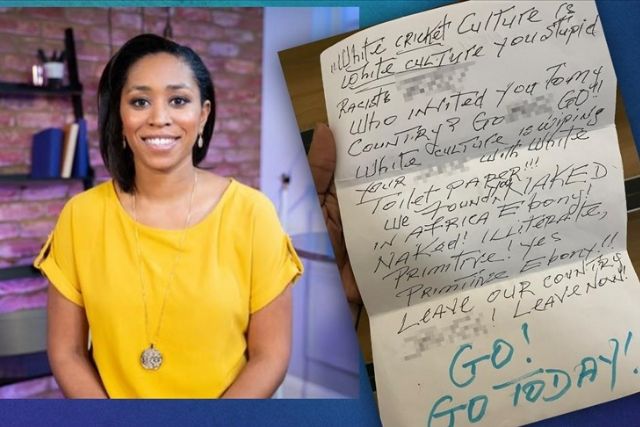 Former English cricketer Ebony Rainford-Brent receives hate letter