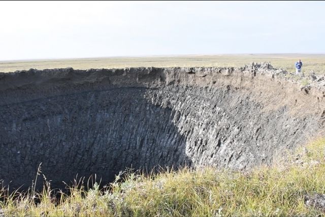 Methane blowout craters in Siberia are ‘canary in a coal mine for global climate’