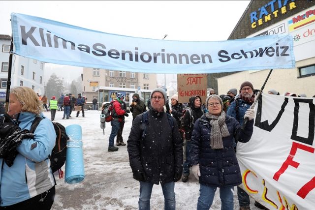 KlimaSeniorinnen: Older Swiss women take a stand for climate justice