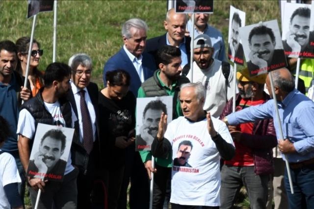 PKK terror group's senior members seen at rally in Brussels