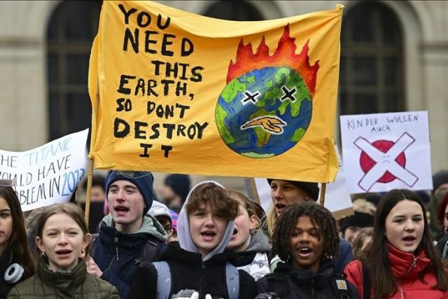 German climate activists stage ‘slow walk’ protest in Berlin