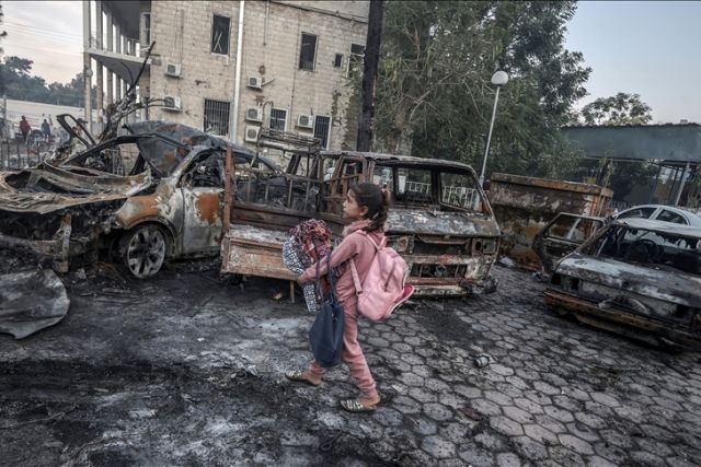 Greek leftist parties denounce attack on Gaza hospital