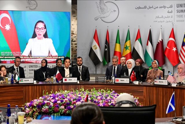 It’s ‘very sad’ that women, children ‘suffer the most’ in Middle East conflict: Azerbaijani first lady