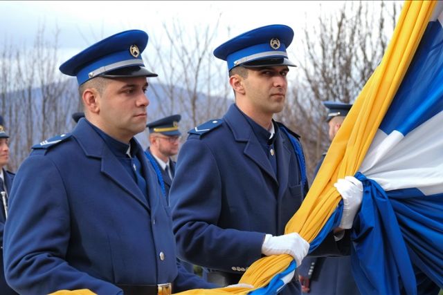 The first flag of ‘independent’ Bosnia and Herzegovina with a golden lily in the Historical Museum