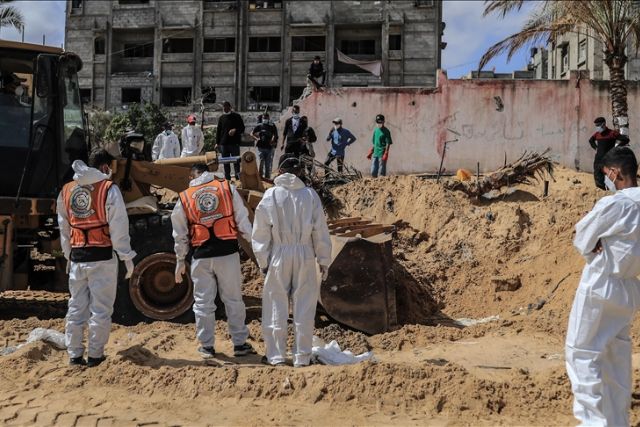 Germany urges probe into mass grave reports at Gaza hospitals