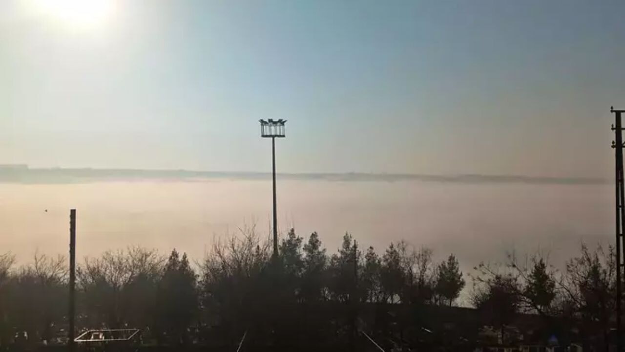 Diyarbakır'ın efsanevi Hevsel Bahçeleri sisle yok oldu!