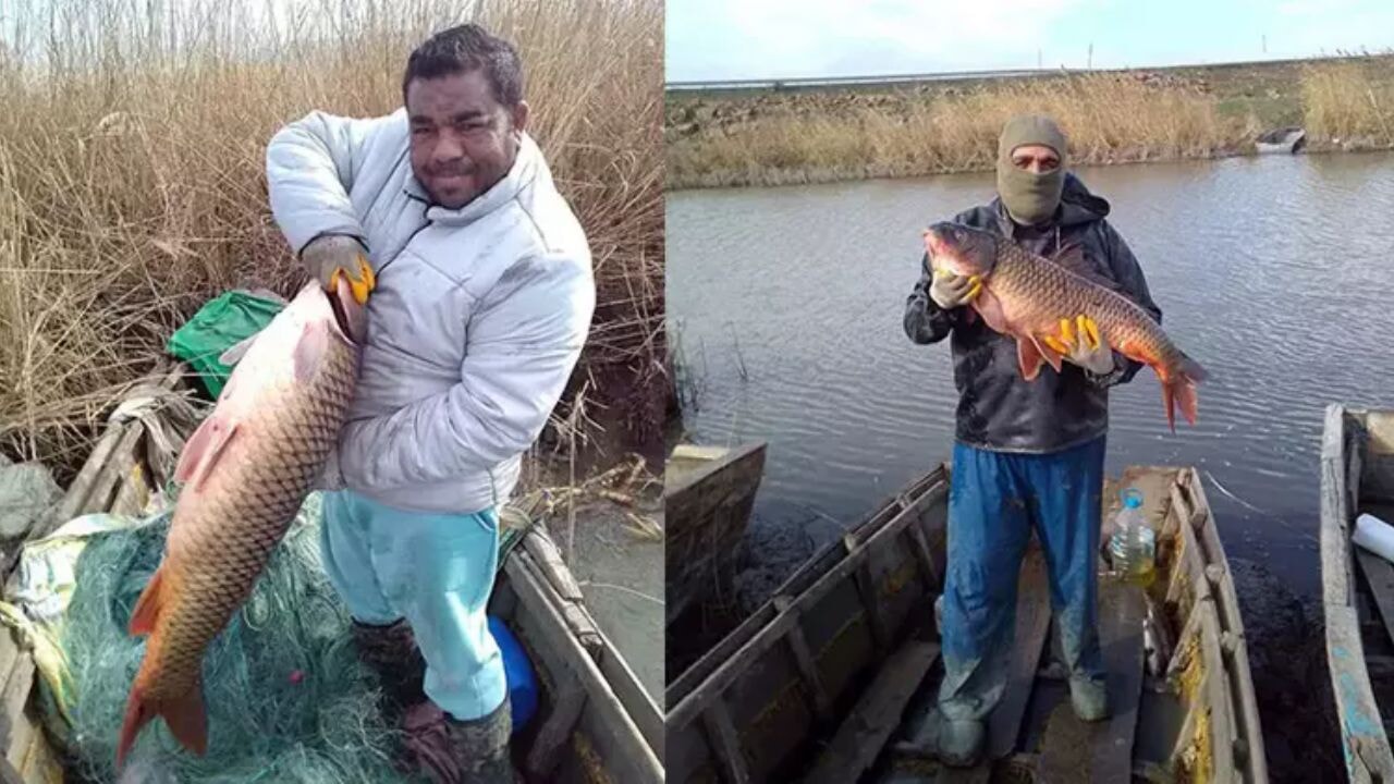 Gala Gölü'nde bereket: Dev Sazan hayrete düşürdü