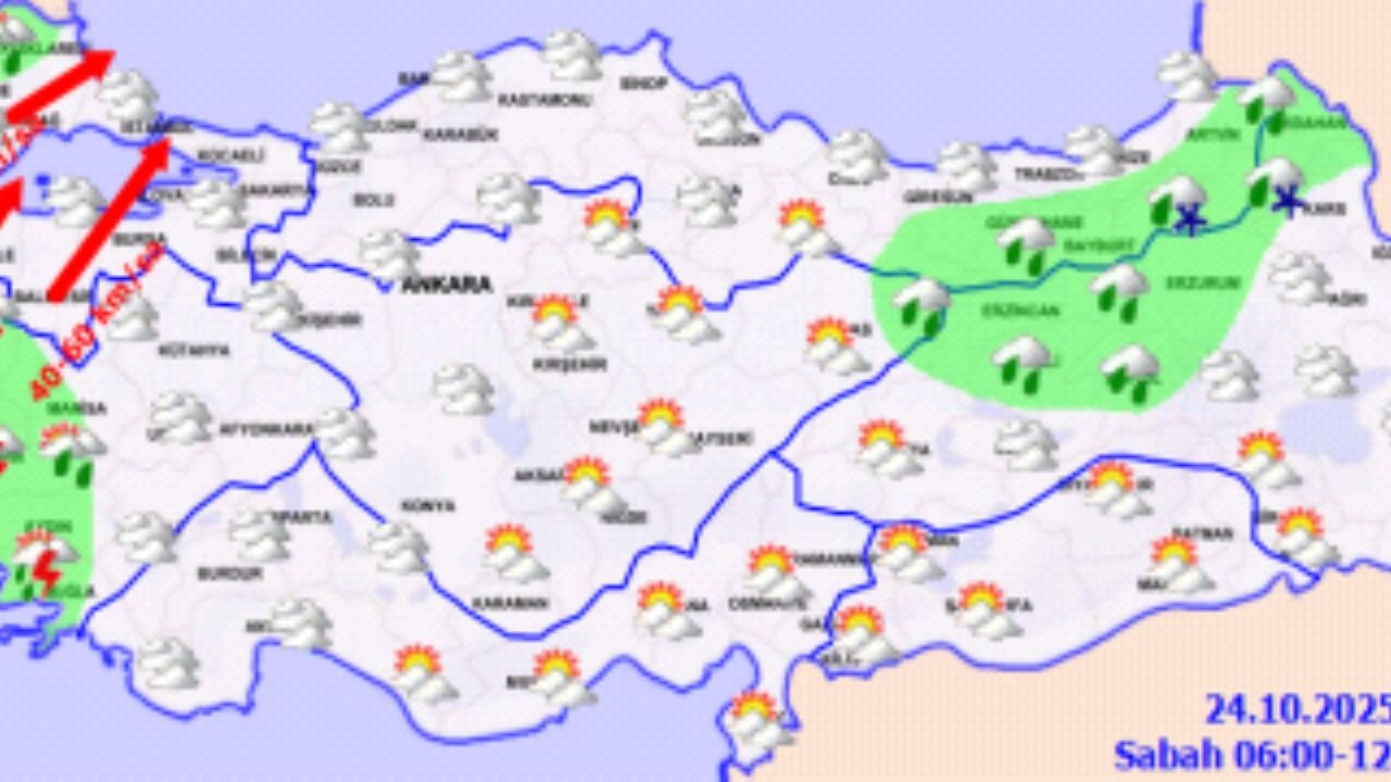 Meteoroloji'den kuvvetli yağış ve fırtına uyarısı!