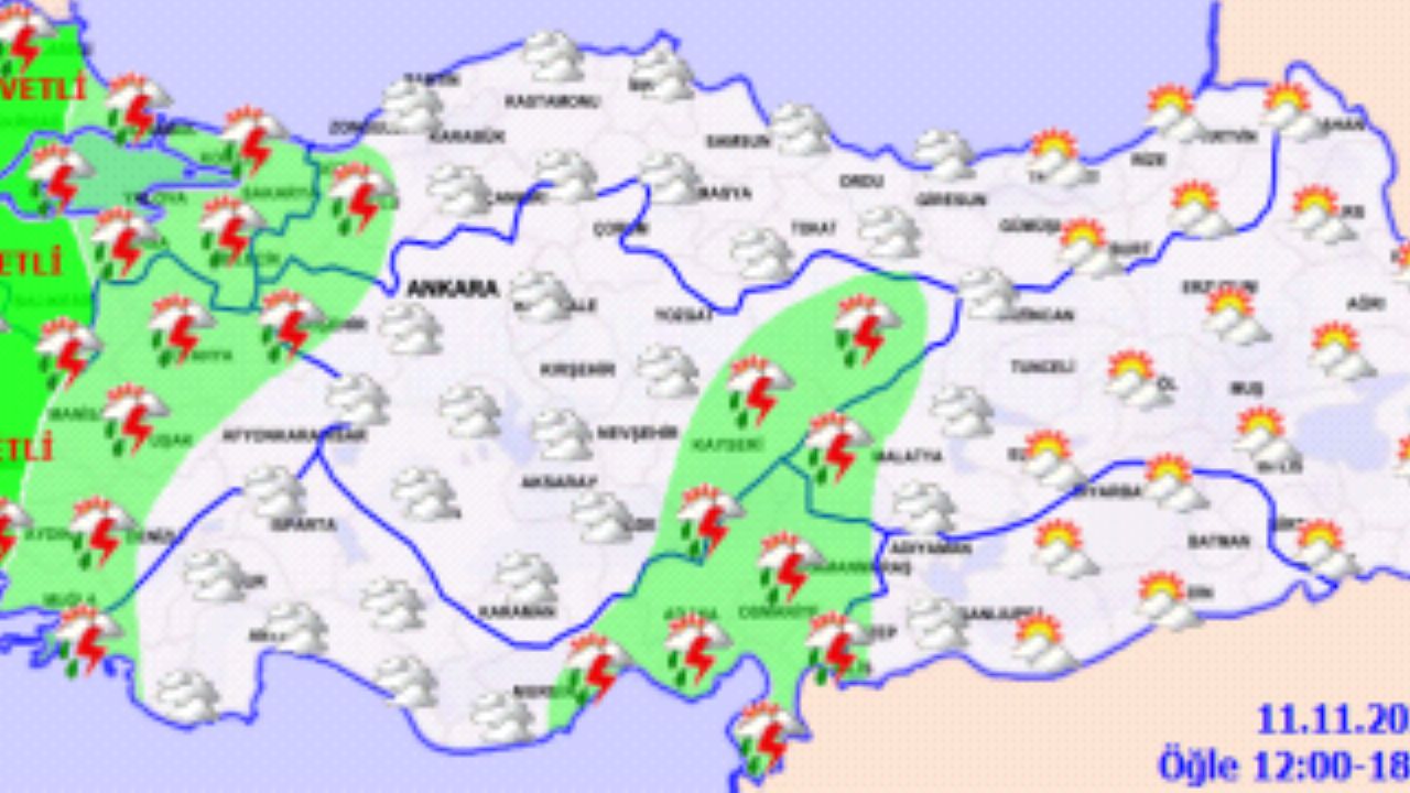 Meteoroloji'den uyarı! Yurt genelinde sağanak bekleniyor