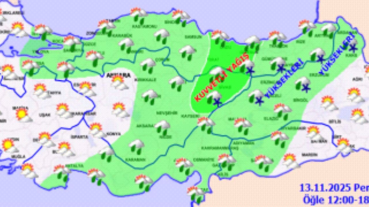 Türkiye geneli yağışlı havaya teslim