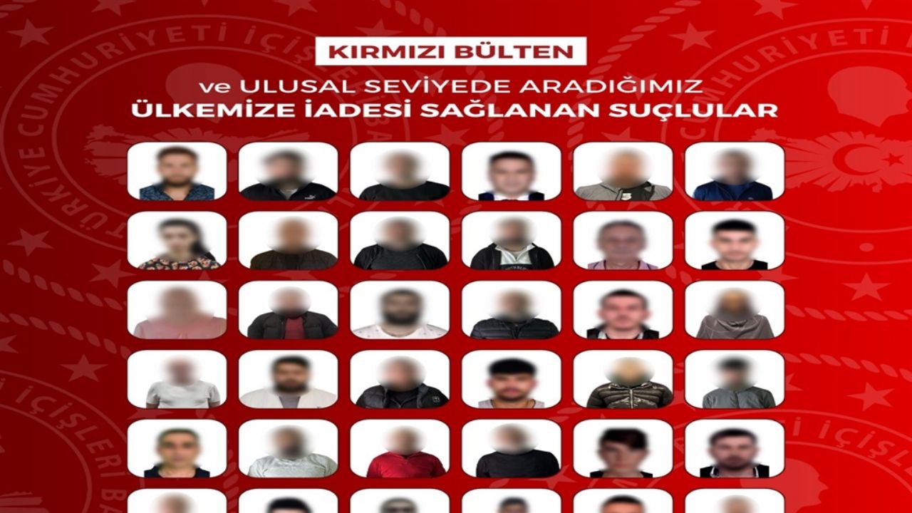 41 suçlu Türkiye'ye getirildi