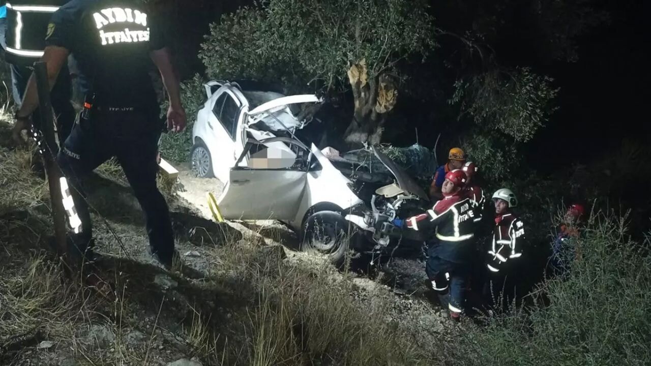 Aydın Çine'de trafik faciası! 2 ölü, 1 çocuk ağır yaralı