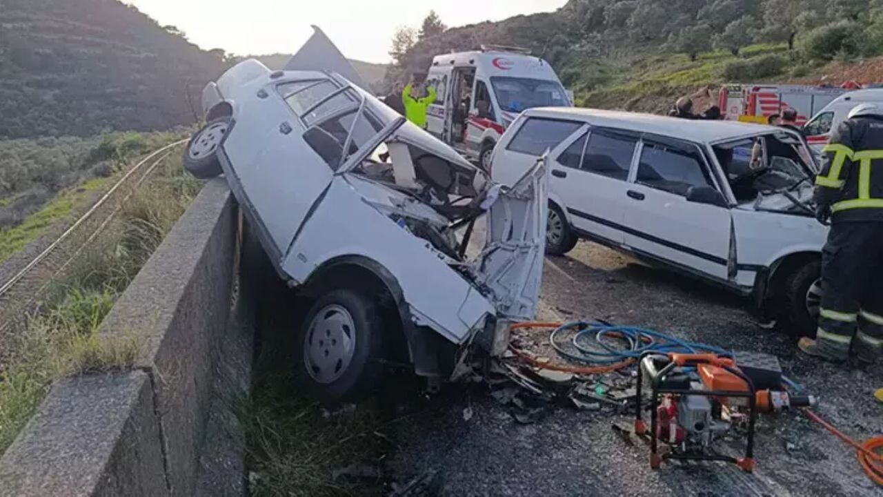 Aydın-İzmir yolu üzerinde zincirleme kaza