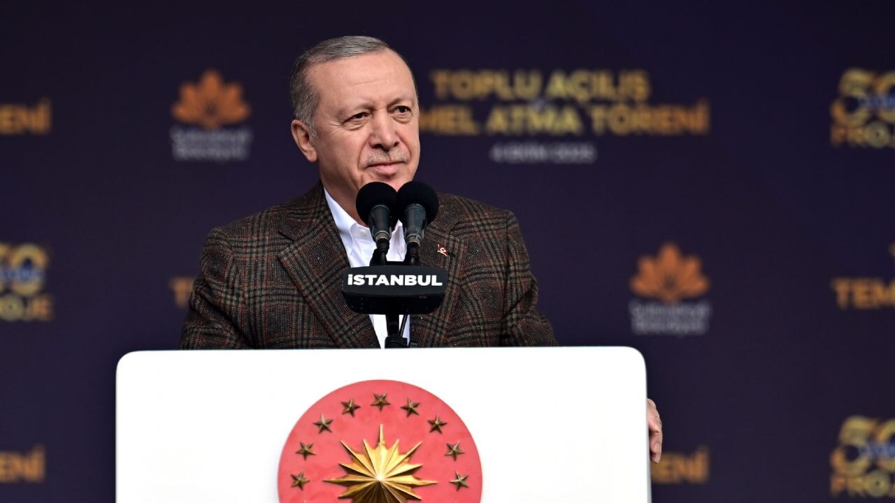 Cumhurbaşkanı Erdoğan, toplu açılış töreninde konuşuyor! 'Hamas barışa hazır olduğunu gösterdi'