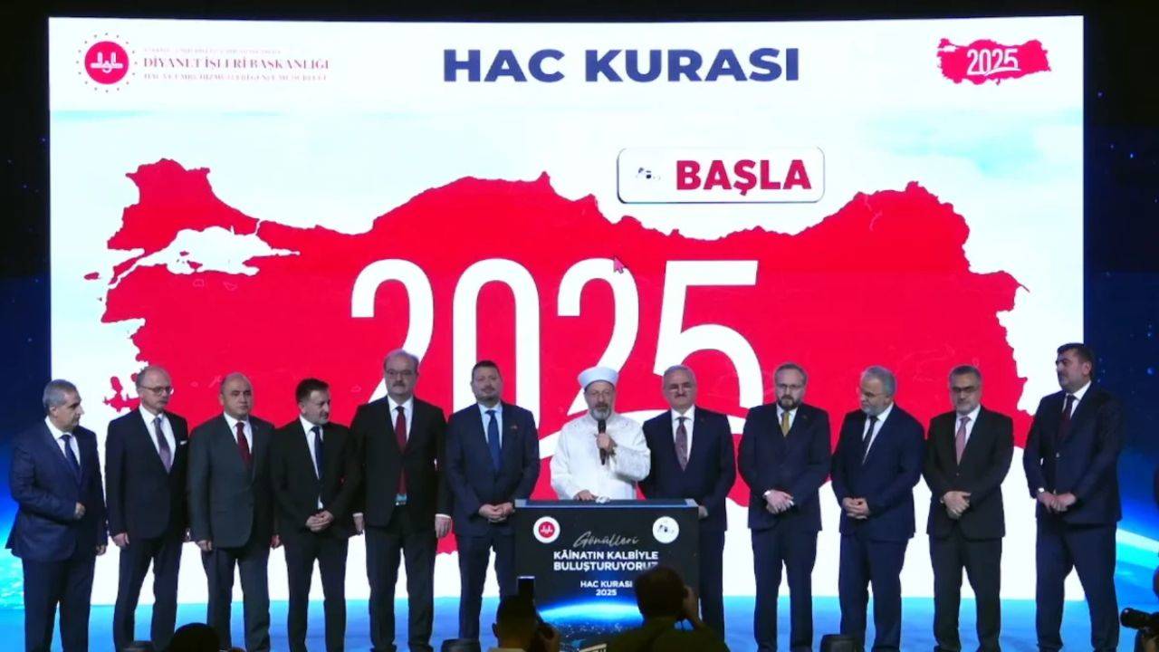Diyanet İşleri Başkanlığı, 2025 yılı hac ibadeti için düzenlediği kura çekilişini gerçekleştirdi