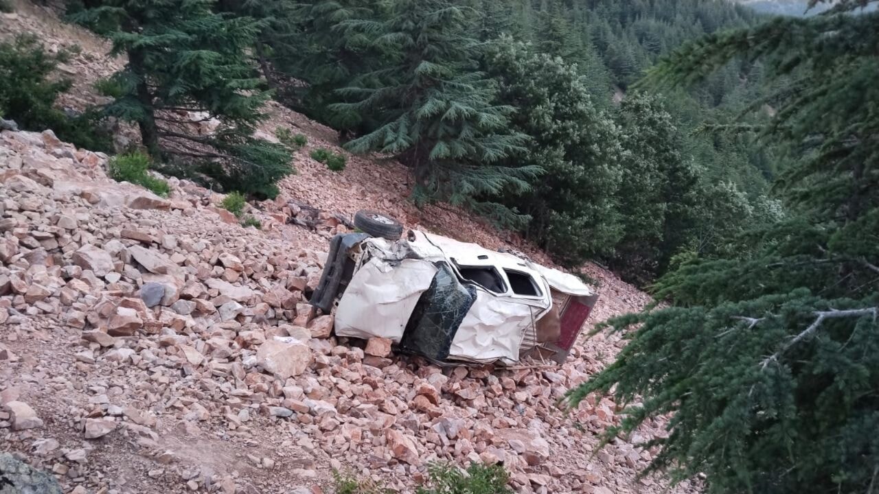 Gaziantep'te yayla yolunda ölüm: Pikap uçuruma devrildi