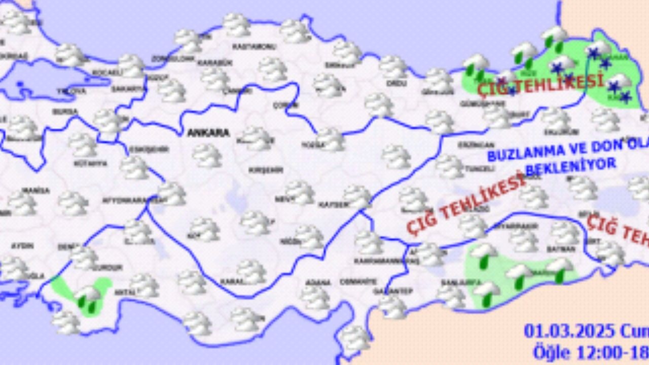 Hava durumu. 1 Mart 2025
