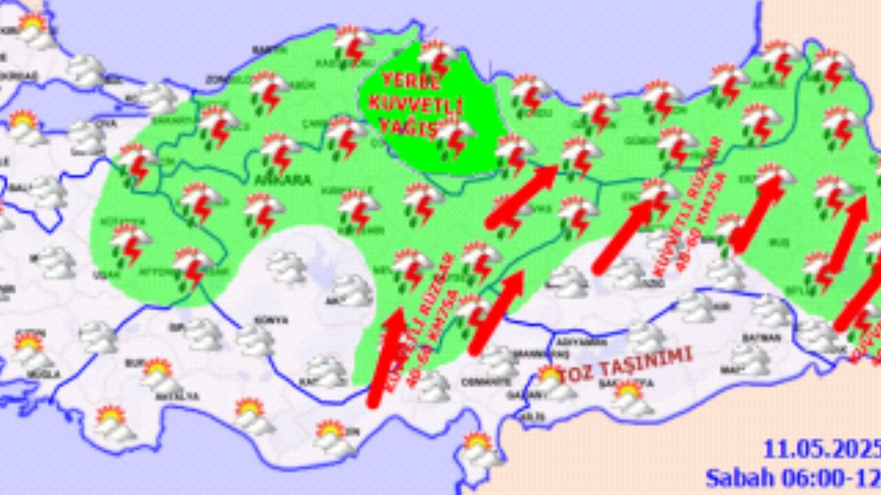 Hava durumu 11 Mayıs 2025